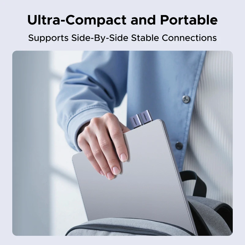 UGREEN USB 3.1 OTG محول USB ذكر إلى USB C أنثى محولات الكابلات 4 حزمة لماك بوك سامسونج S10 هواوي USB إلى Type-c OTG