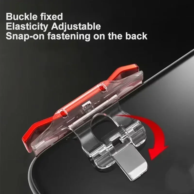 2Pcs E9 Mobile Phone Game Trigger For PUBG 4 Finger  Aim Shooting L1 R1 Metal ABS Key Button for IPhone Android Gamepad Joystick