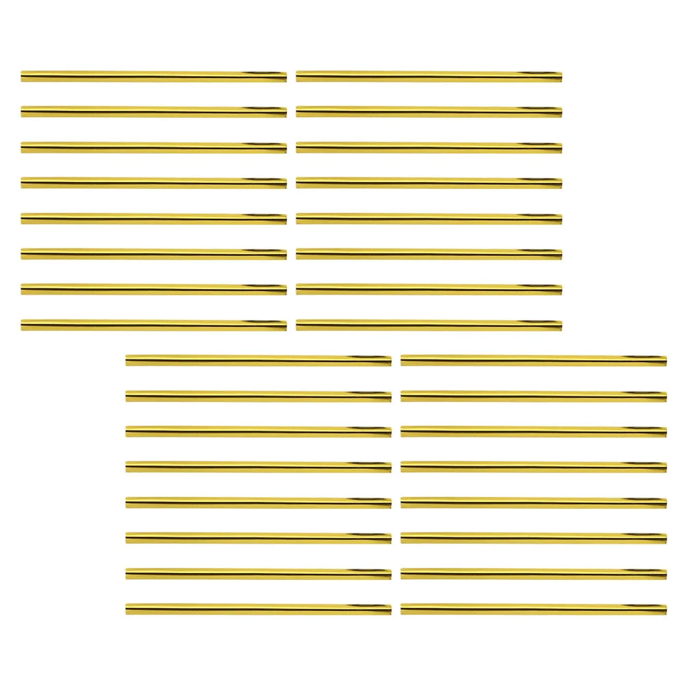 

600Pcs Golden Binding Wires Twisting Ties for Candy Bags Gift Bags Bread Bag Sealing Ropes Christmas Packaging