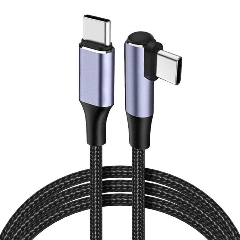 

100W USB C to USB C Cable Fast Type C Charging Cable Nylon Braided 480Mbps Data Transfer For Smartphones Tablets Laptops