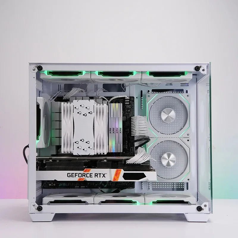 مروحة بيضاء GEN4 RS مقاس 120 مم، RGB قابلة للعنونة مع مرآة لا نهائية، ومزامنة 12 فولت 3PIN، 800-1800 دورة في الدقيقة PWM، مثالية للحافظات والمبردات السائلة