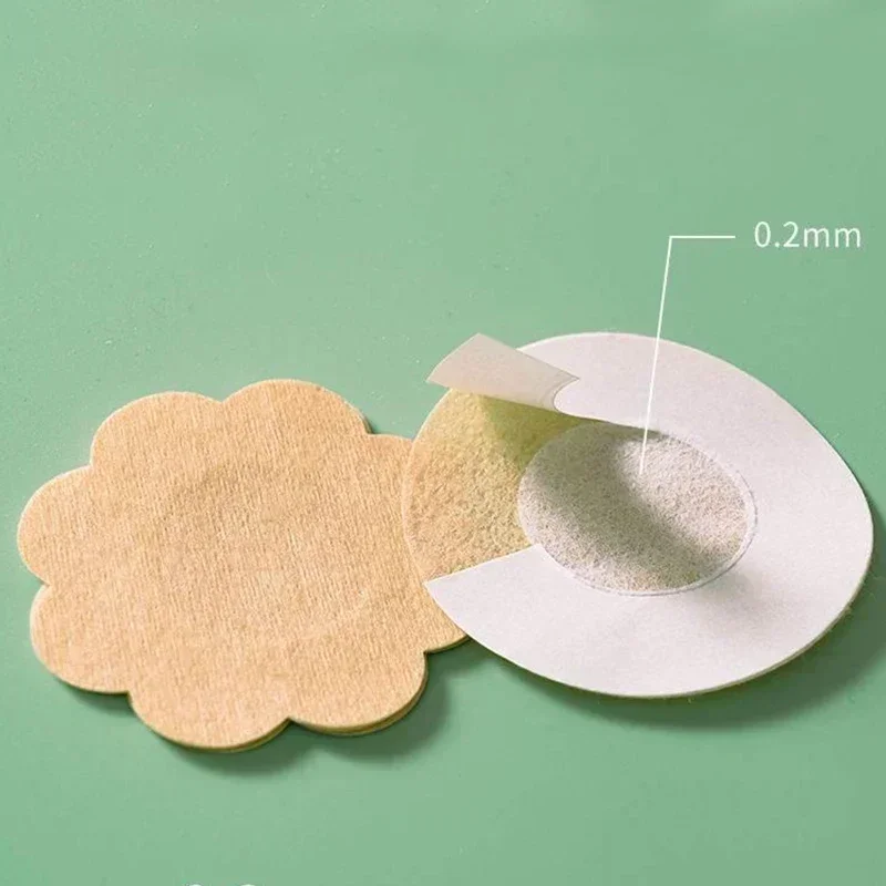 10/100pcs Nipple Sticker Disposable Invisible Chest Sticker Non-woven Bra Breast Patch Bra-less Pasties Pad Nipple Cover Sticker