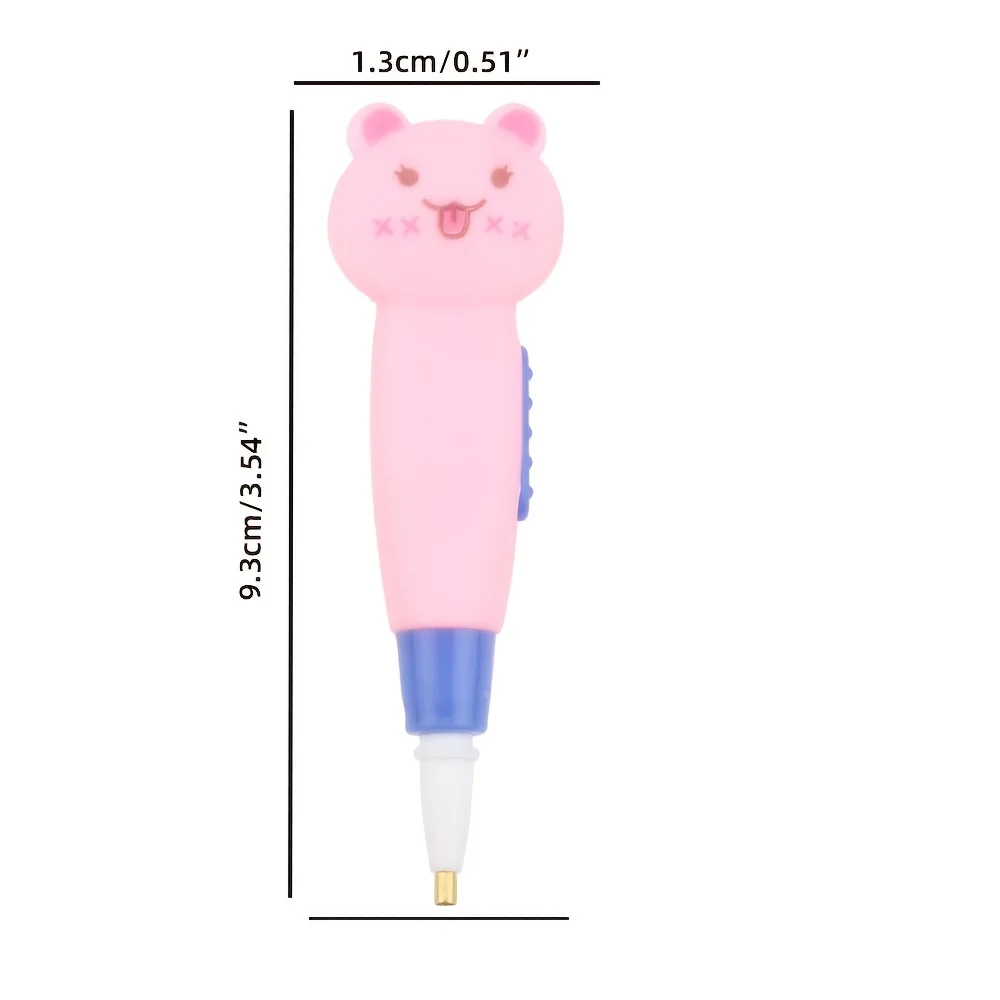 1Set random color 5D DIY Resin Diamond Painting Tools Cartoon Animal Pens Full Round Cross Stitch Accessories Paint Art