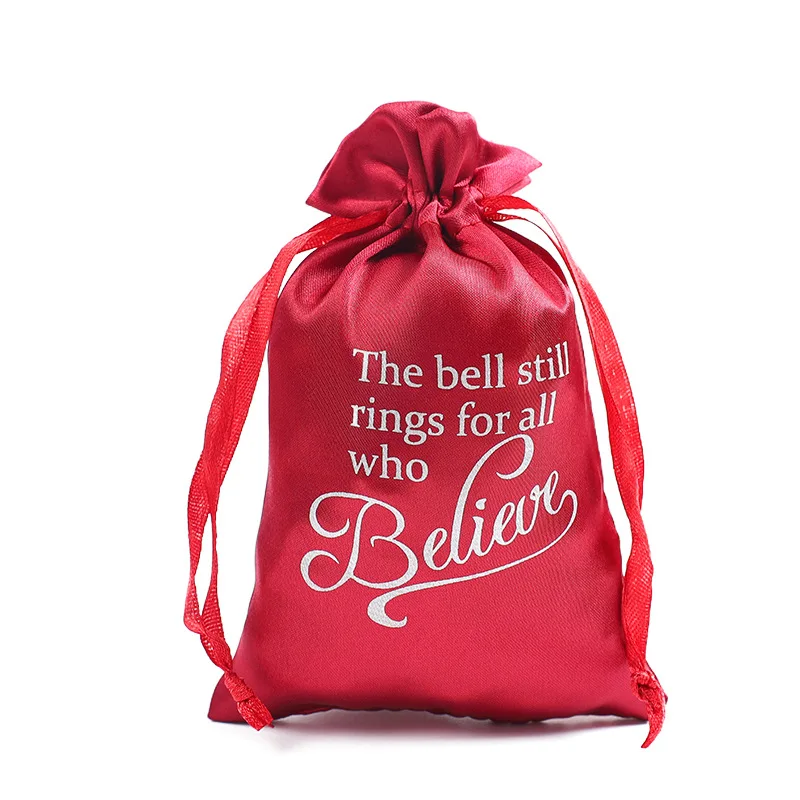 50 قطعة حقيبة من الساتان الحريري الحقيبة الحلوى/هدية/النظارات الشمسية/الزجاج/المجوهرات/العطور/المكياج/الرموش/العذراء الشعر شعار مخصص الرباط حقيبة