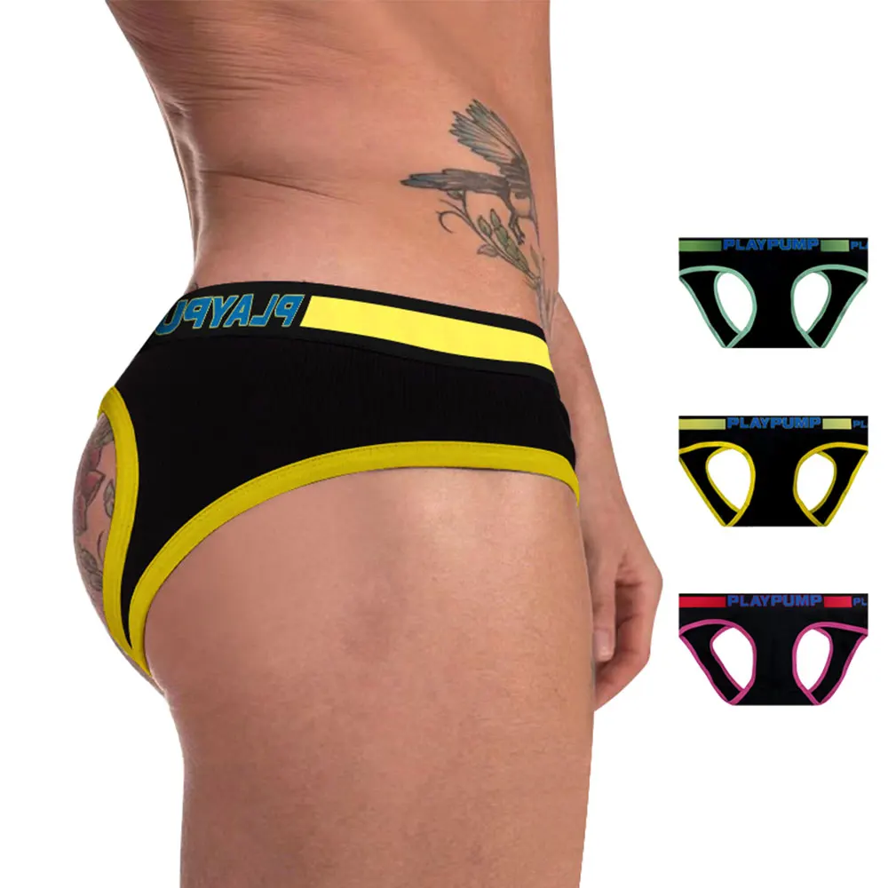 

3PCS Cotton Men's Sexy Underwear Comfortable Breathable Bikini Briefs Boxers Underpants Gay Sissy Panties for Men