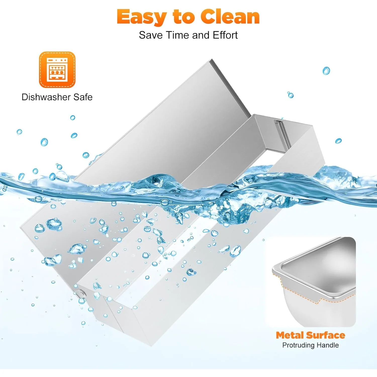 Xigner Pizza Zutatenbehılter aus 304 Edelstahl mit 6 Fachern - تقديم الطعام Behehler Beilagenbehehler