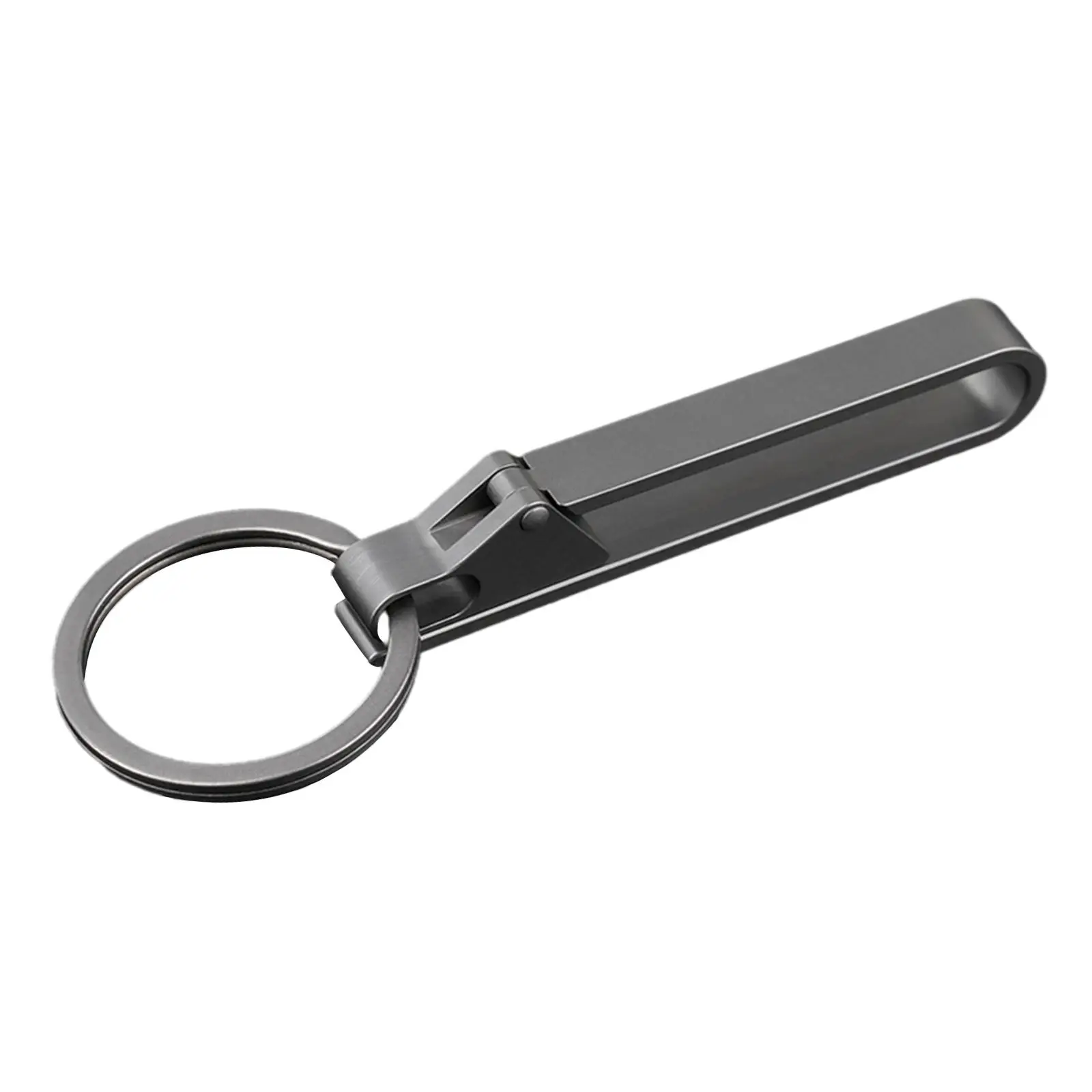 Heavy Duty Belt Key Chain Clip Titanium Alloy Carabiner Detachable Keyring Holder for Waist Belt Loop Sports Pants Hiking Gear