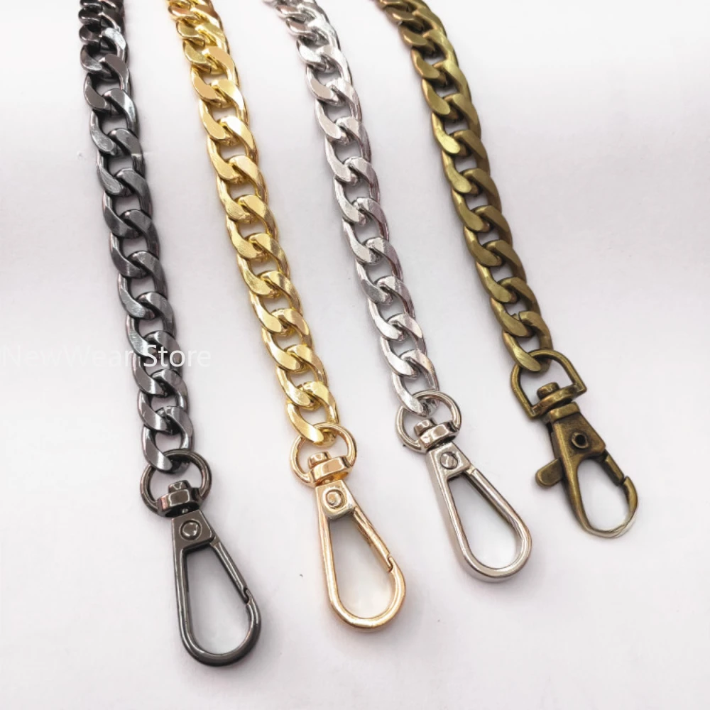 Metal Aluminum Bag Chain Replacement Parts Accessories For Hand-Woven Shoulder Handbag DIY Handmade Detachable Straps