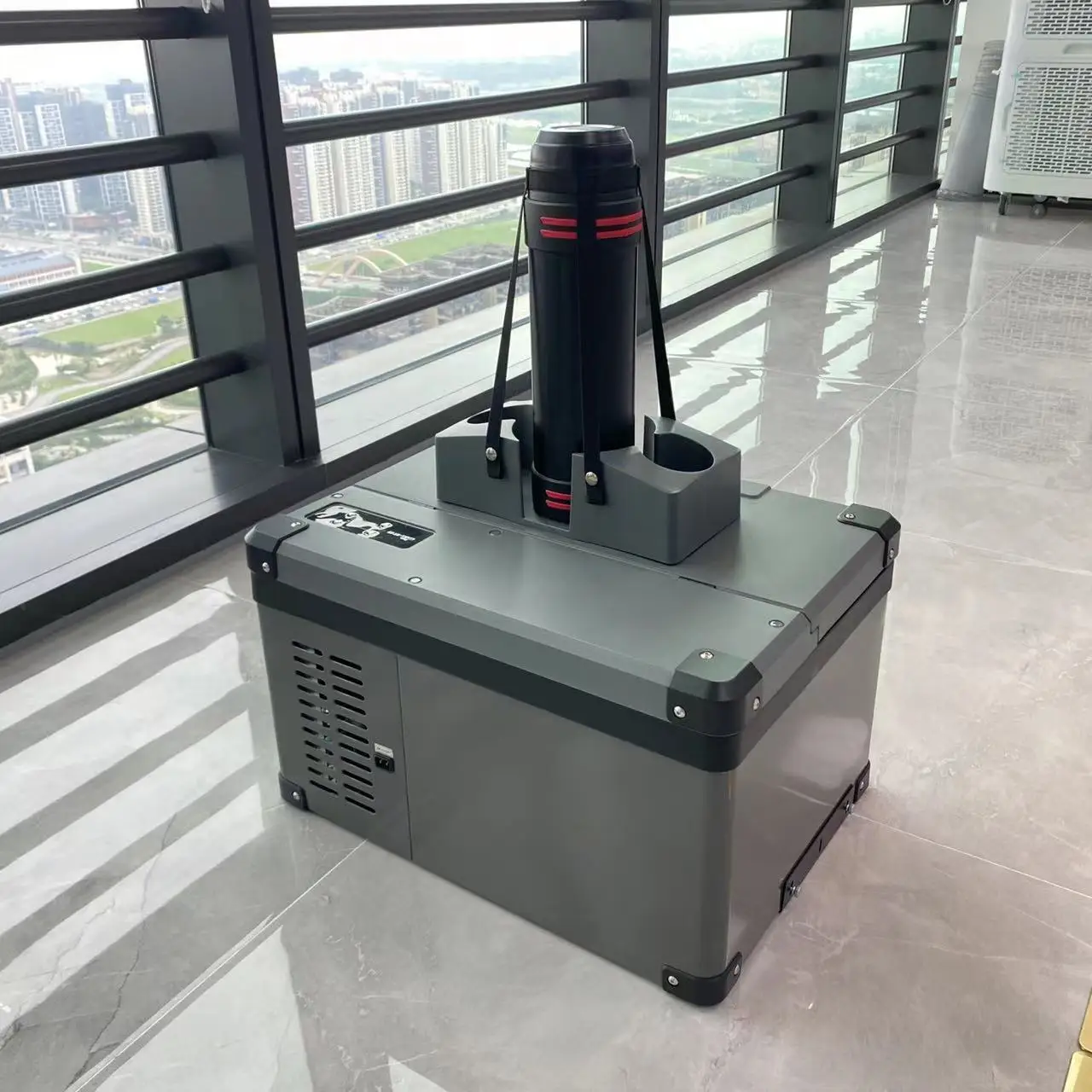 Camping Car Refrigerator Rapid Cooling 12V Car Freezer 42L Dual Zone Truck Fridge With Fixing Base