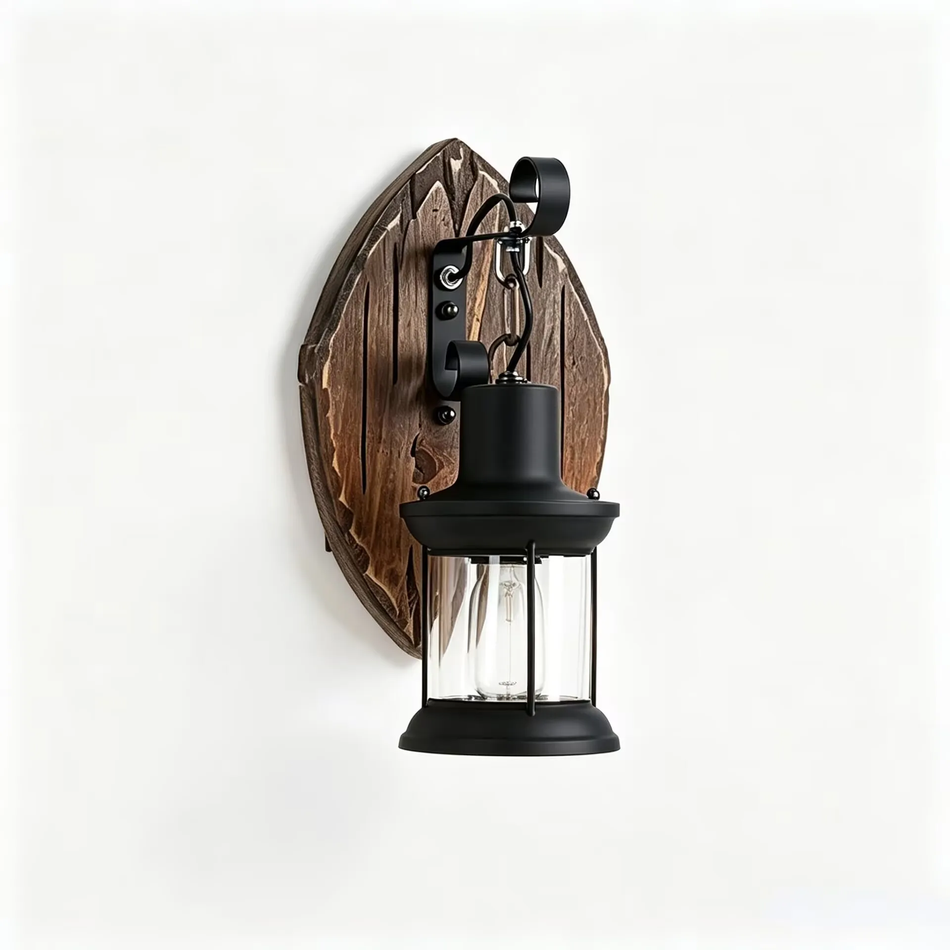 Best-selling Retro Industrial Wall Lamp - Black Metal Cage Style Wall Light, Decorative Lighting, Porch and Indoor Pendant Lamp