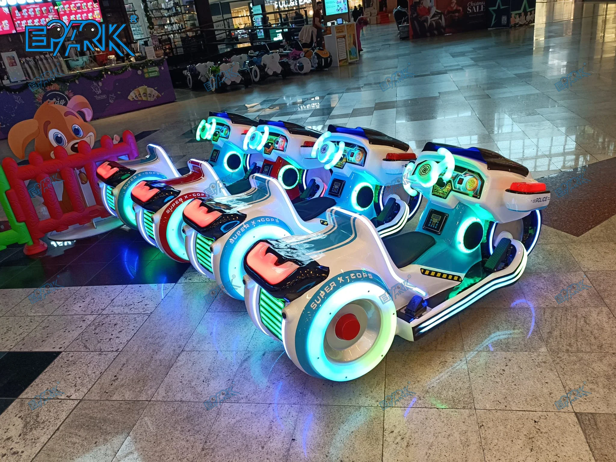 EPARK Nuovo Parco Stalla Per Bambini Affari All'aperto Doppio Giocattolo Elettrico Auto Attrezzature Per Divertimenti Moto Paraurti Auto