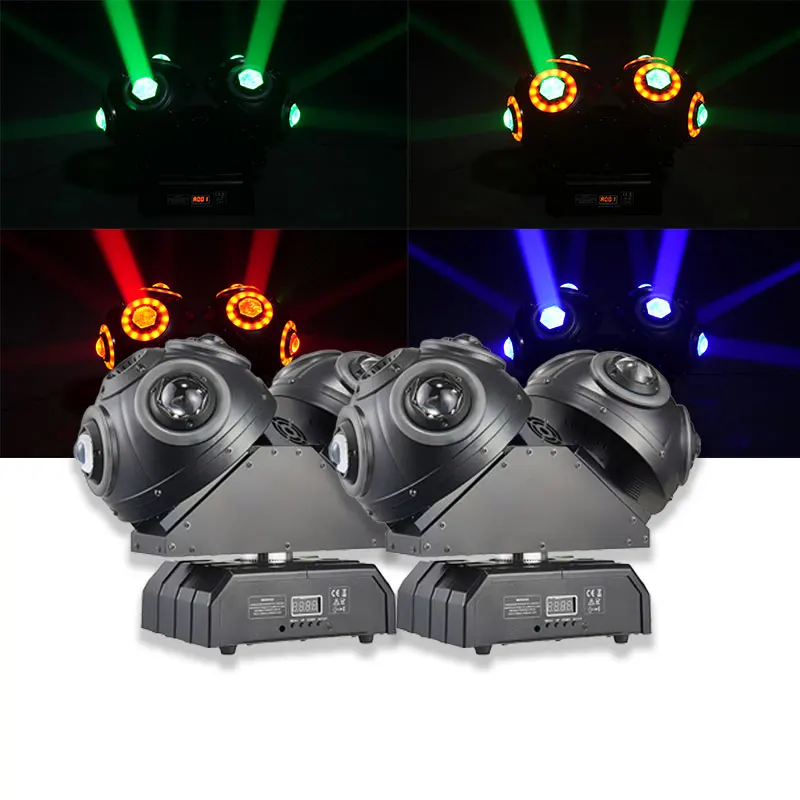 19CH DMX512 Moving Head Light 150W High Power RGBW Beam Stage Light Laser Effect Full Rotation Design Bar Club Stage Performance
