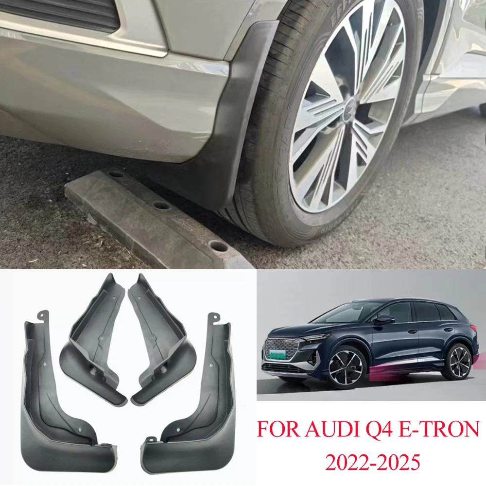 

For Audi Q4 E-Tron 2022-2025 front rear mudguards Fender Mudflaps Splash Guards Mudguards Mud Flaps car Accessories
