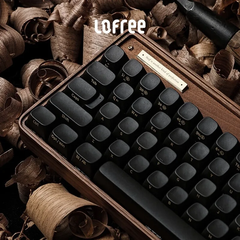 Lofree Bluetooth Mechanical Keyboard Combo Tri-Mode 2.4G Wireless Bluetooth Yellow Switch 68 Keys PBT Keycaps For Office Work