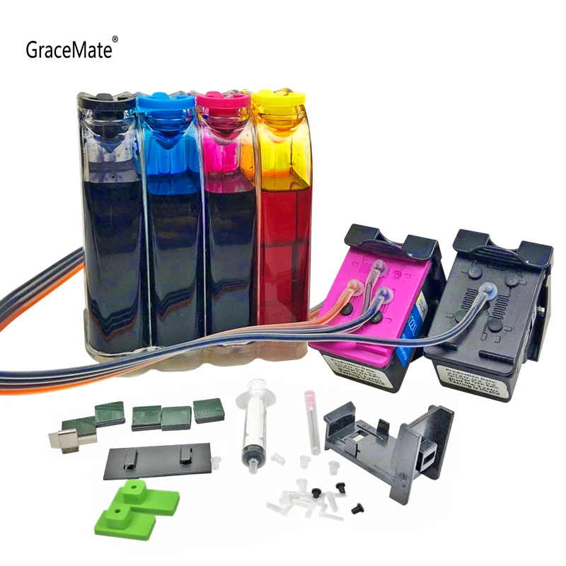 61XL Ciss Ink Tank Kit Compatible for Hp61 HP 61 Ink Cartridge for Deskjet 1000 1050 1050A 1510 2000 2050 2050A 3050 3510Printer