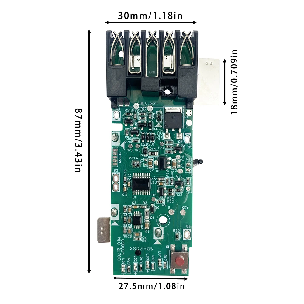 5*21700 batteria agli ioni di litio custodia in plastica PCB scatola di ricarica Shell per batteria al litio Milwaukee m18 18V 20V 4Ah