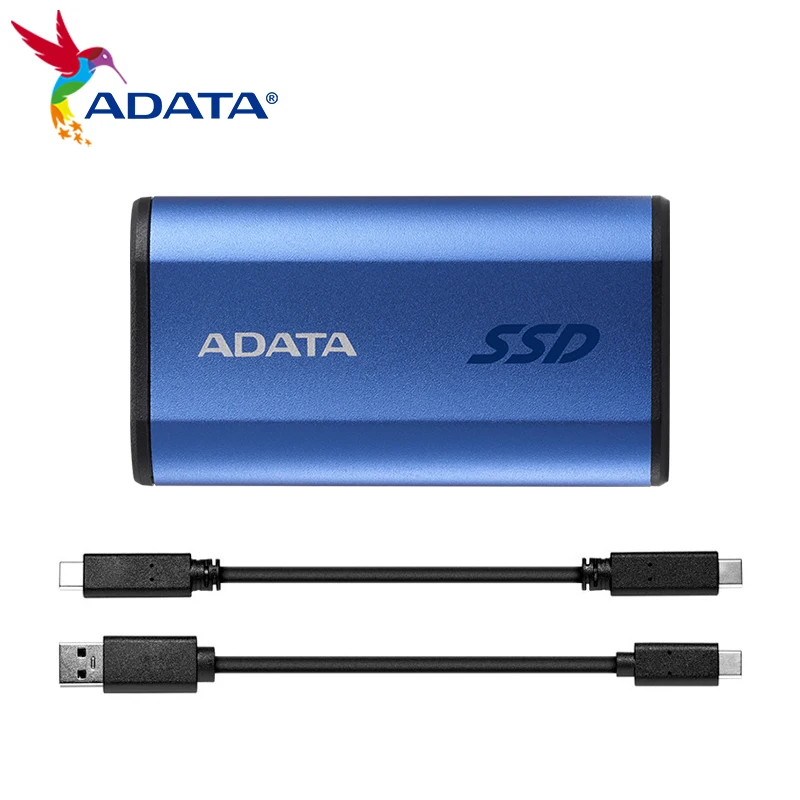 Novo adata elite se880 azul usb 3.2 gen 2x2 tipo-c ssd externo velocidade de leitura de até 2000 mb/s unidade de estado sólido para ps5