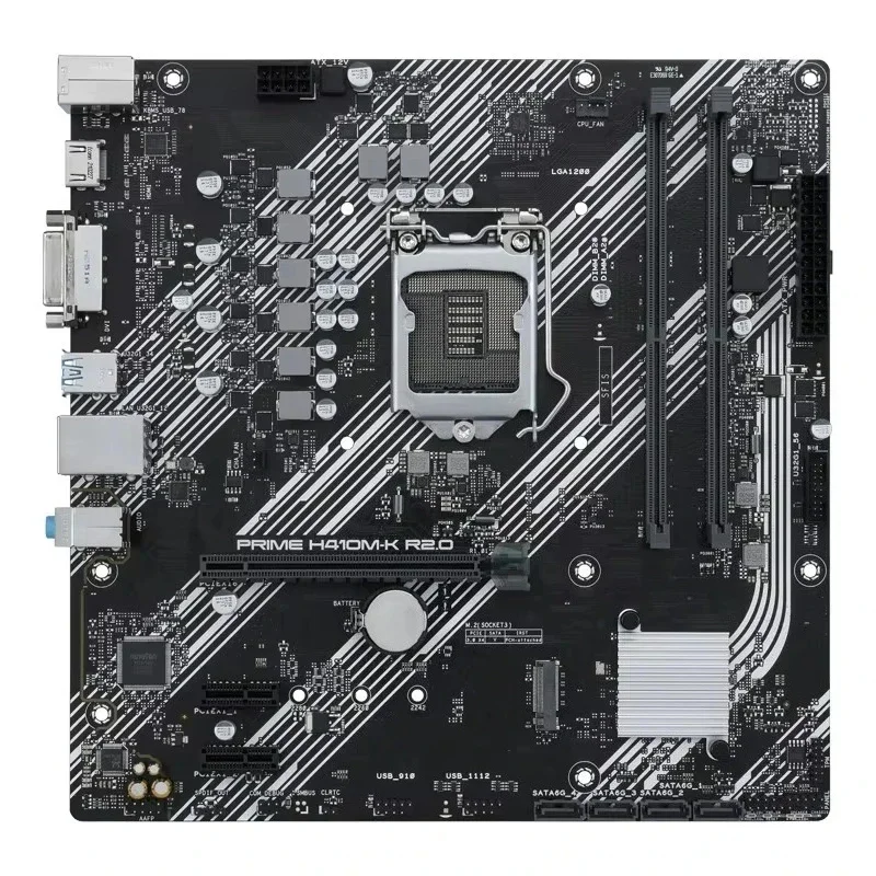 For ASUS PRIME H410M-K R2.0 desktop computer main board with HDMI high definition 1200 pins