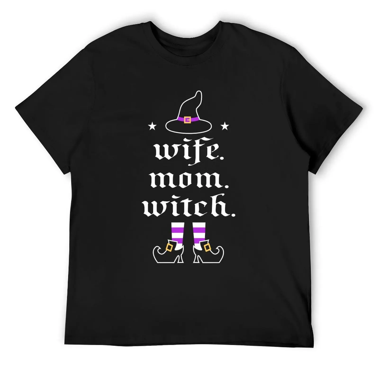 

Wife Mom Witch - Funny Halloween Witch For Moms and Women T-Shirt oversized t shirt hippie clothes t shirts for men
