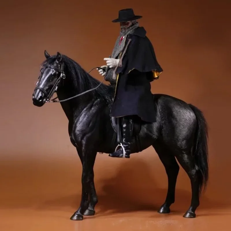 Warm-blooded horse model ornament 1/6 soldier mount war horse tide play