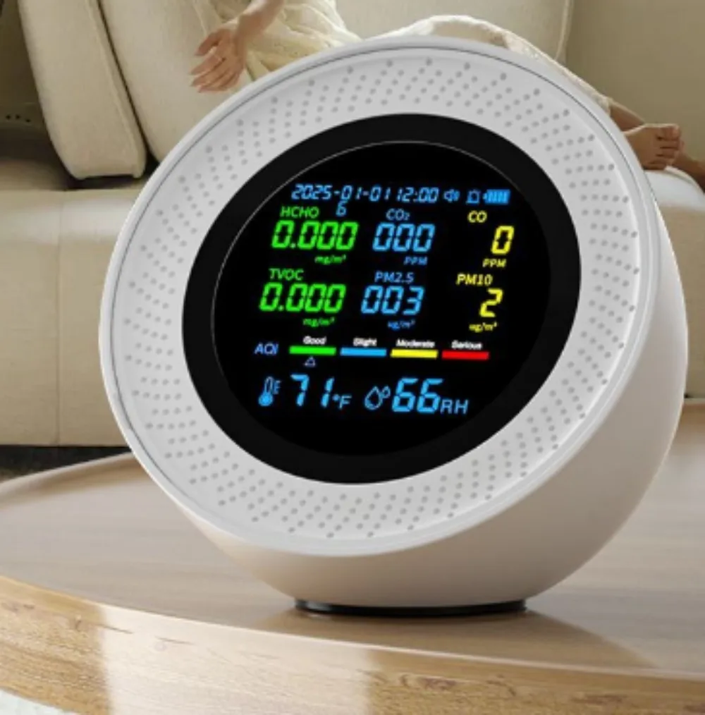 Nine gas real-time detectors, indoor harmful gas detectors, formaldehyde detectors, household air professional