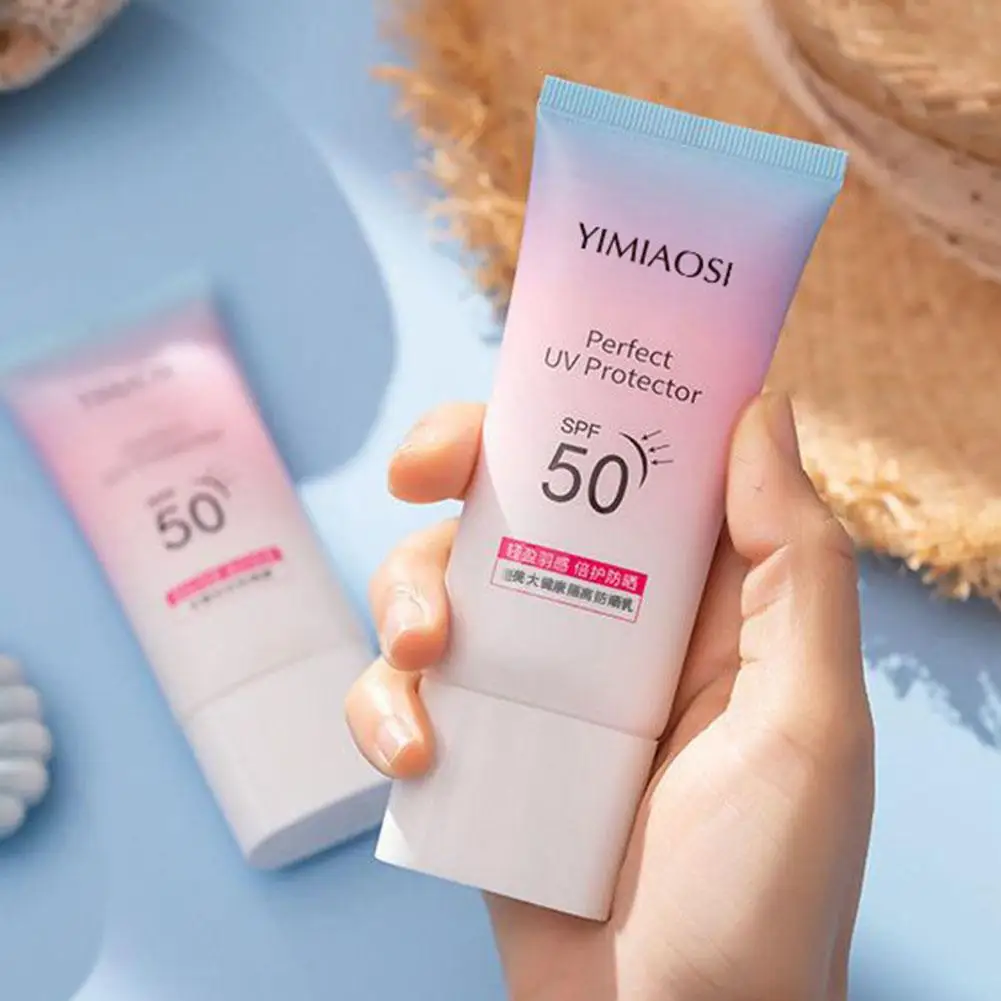 SPF50 krim tabir surya pelindung matahari, krim pelindung terik matahari pemutih badan wajah tahan air G3K2