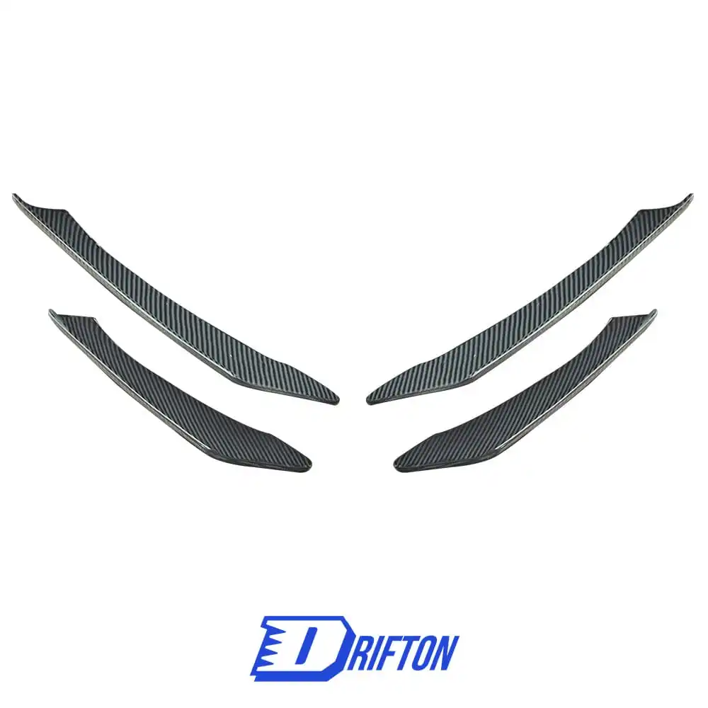 

CMST Style Carbon Fiber Front Bumper Canards For Mustang Body Kit