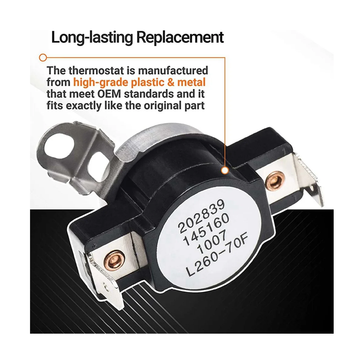 3204267 건조기 온도조절기 교체 부품, 508516 73204267 AP213147