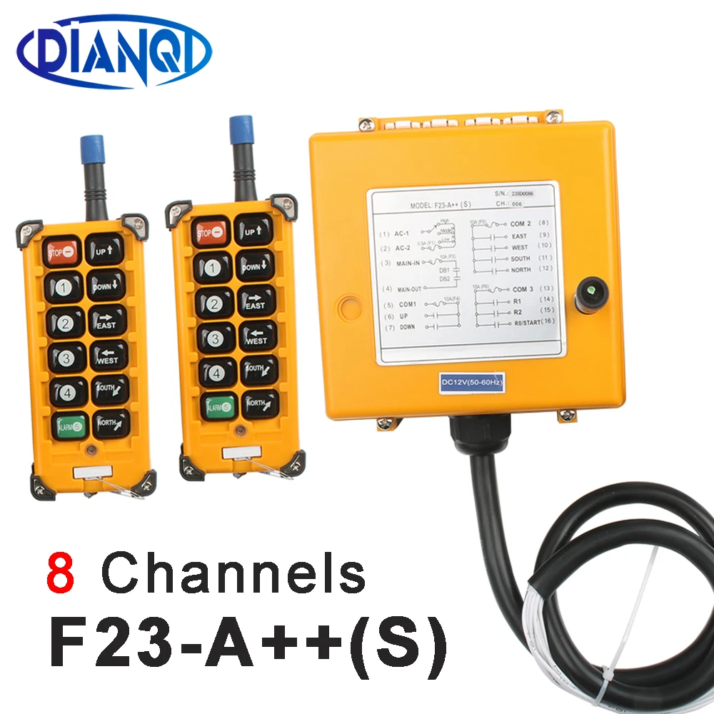 

12V 24V 36V 220V 380V Wireless Crane Remote Control F23-A++S Industrial Remote Control Hoist Crane Push Button Switch