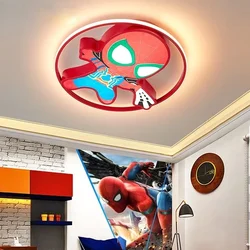 Marvel Spiderman Anime Movie Multifunctional Personalized Creative Smart Decoration Bedroom Ceiling Lamp Children's Holiday Gift