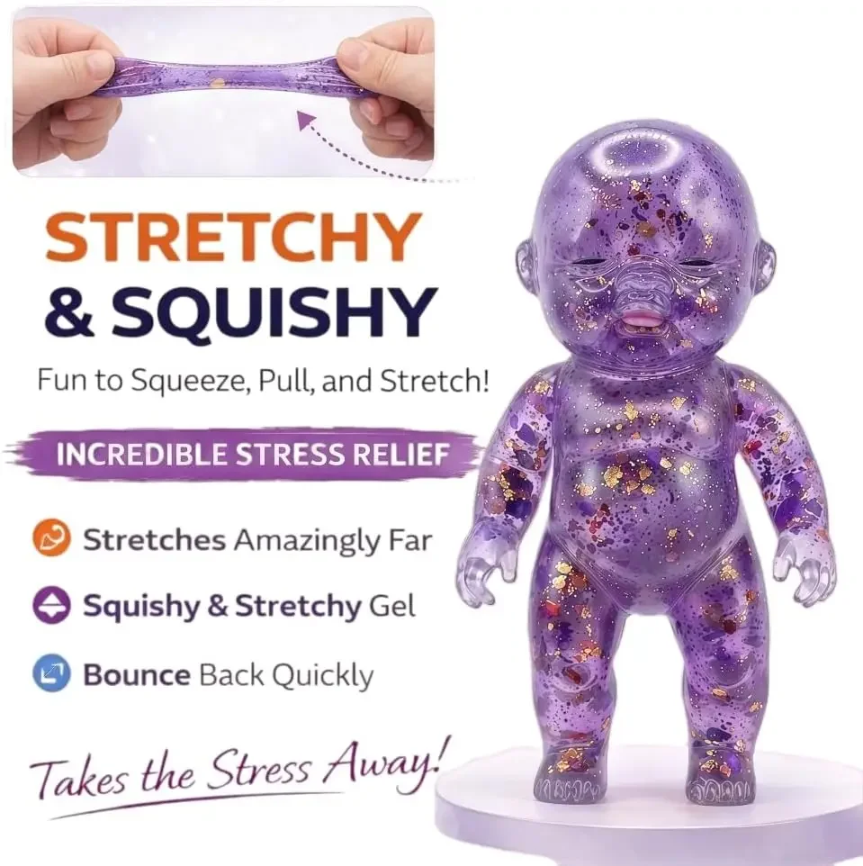 Vivid Sugar Baby Squeeze Toy Squishy Baby Slow Stress Ball Rebound Decompression Toy For Adult Kid Relieve Stress Home Decor image 4