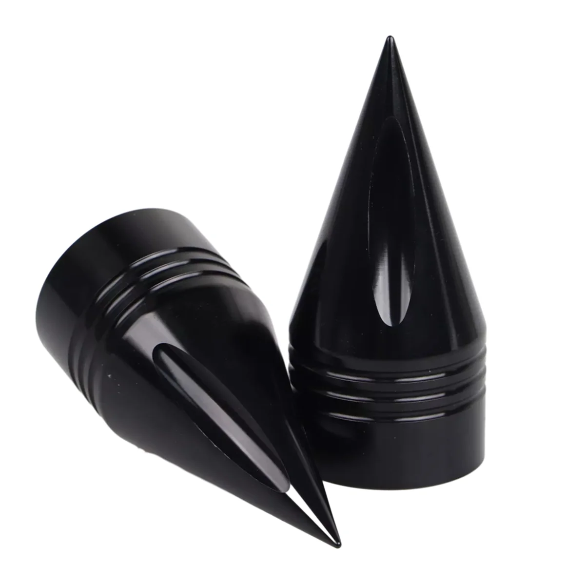 T48C_ أغطية صامولة المحور الأمامي باللون الأسود لدراجة Harley Dyna Electra Road King Glide #6