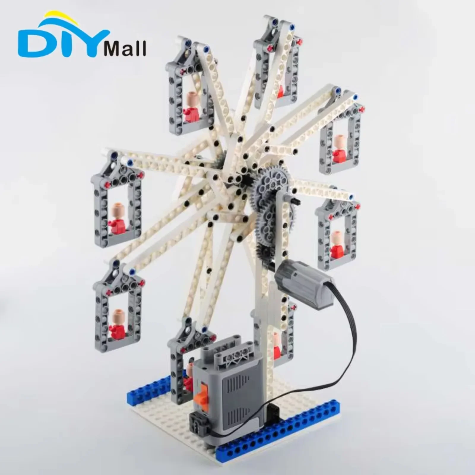 213PCS/Set 5M-G Electric Ferris Wheel MOC Tech-nic Power Function M Motor AA Battery Box Compatible with Legoeds Building Blocks