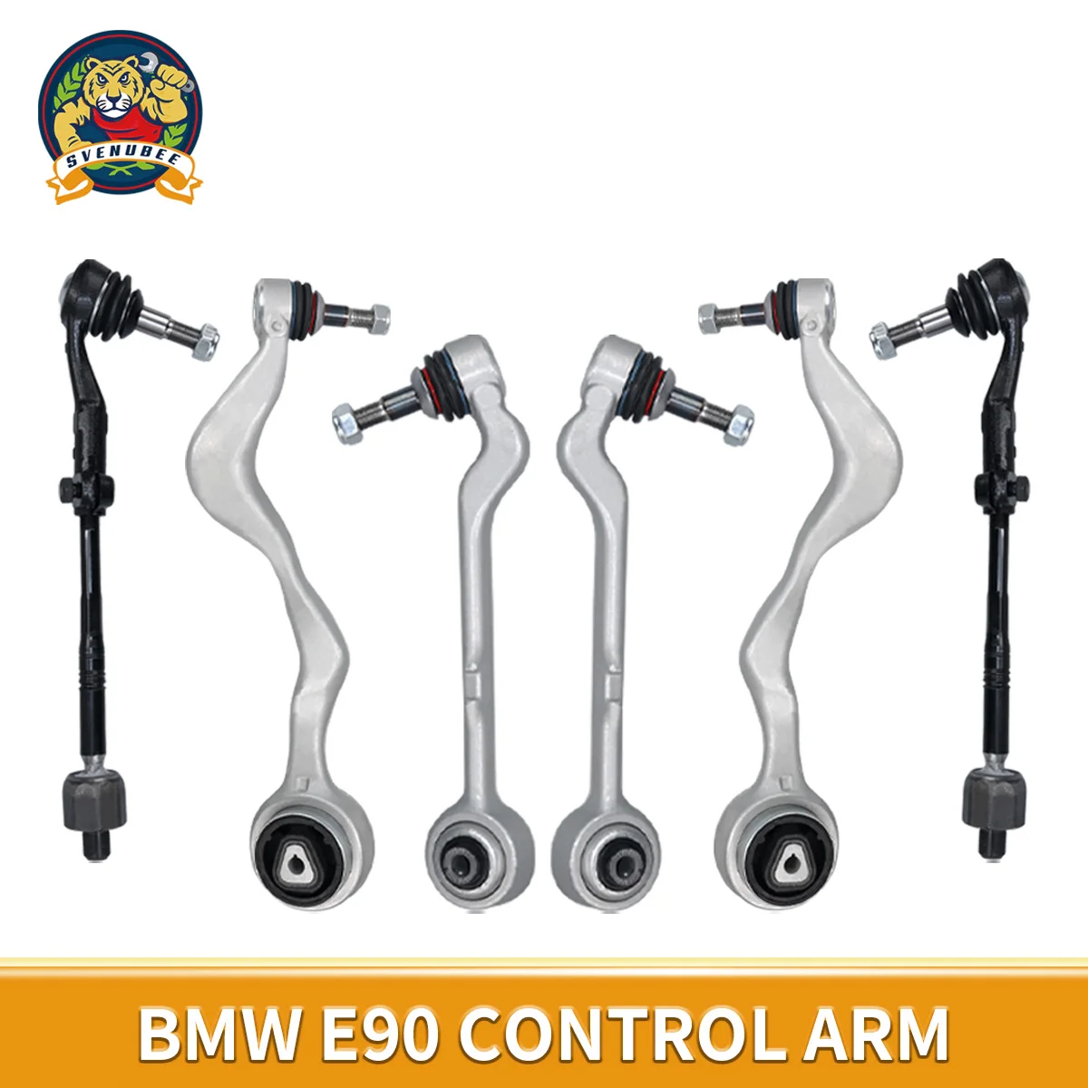 Svenubee Front Lower Control Arms Suspension Tie Rod End 6pcs Sets for BMW E90 X1 3 Series 128i 135i 335i 330i 2006 - 2013