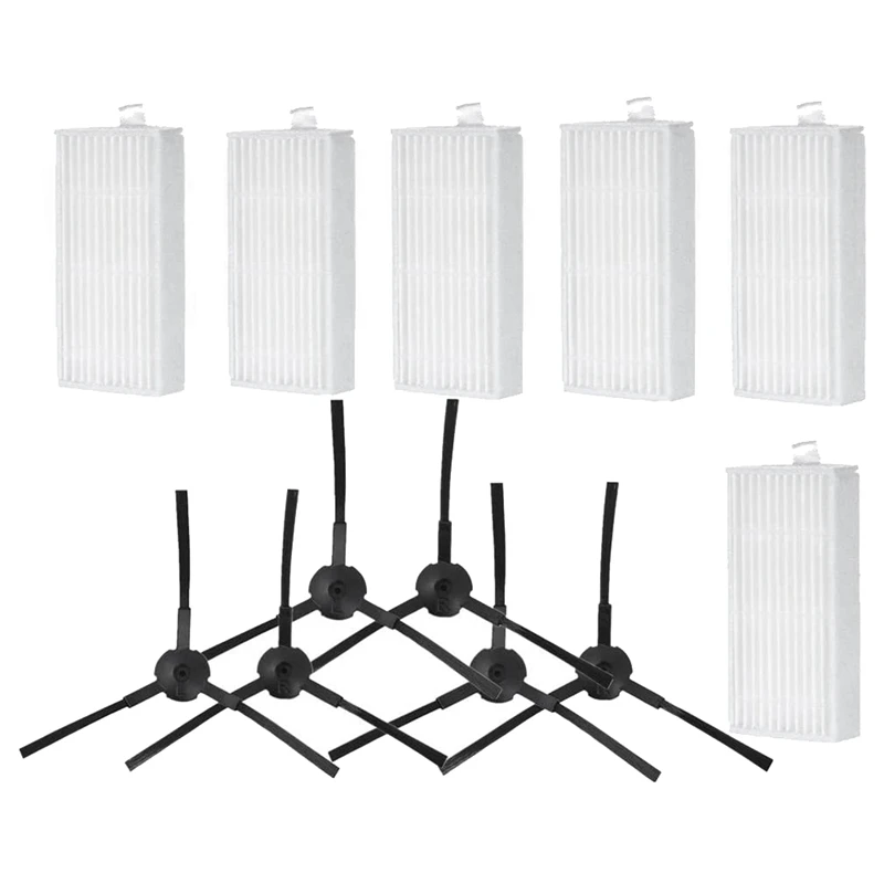 Peças de reposição filtros hepa escovas laterais para ilife v3 v3s v5 v5s v5s pro robô aspirador acessórios
