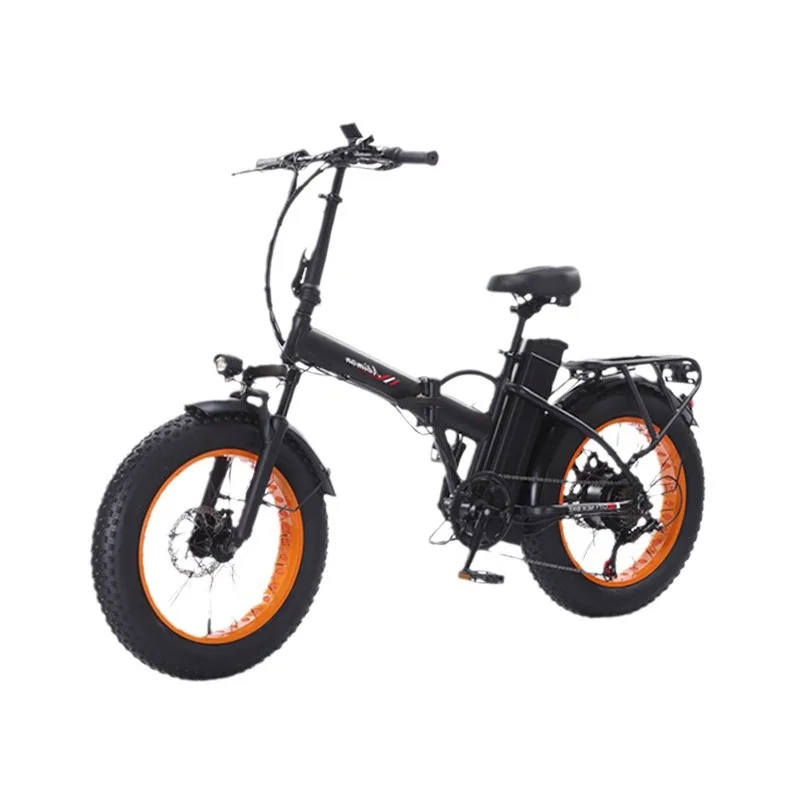 

20-Inch Folding Electric Bicycle Snowmobile Lithium Battery Power Fat Tire Off-road Tram