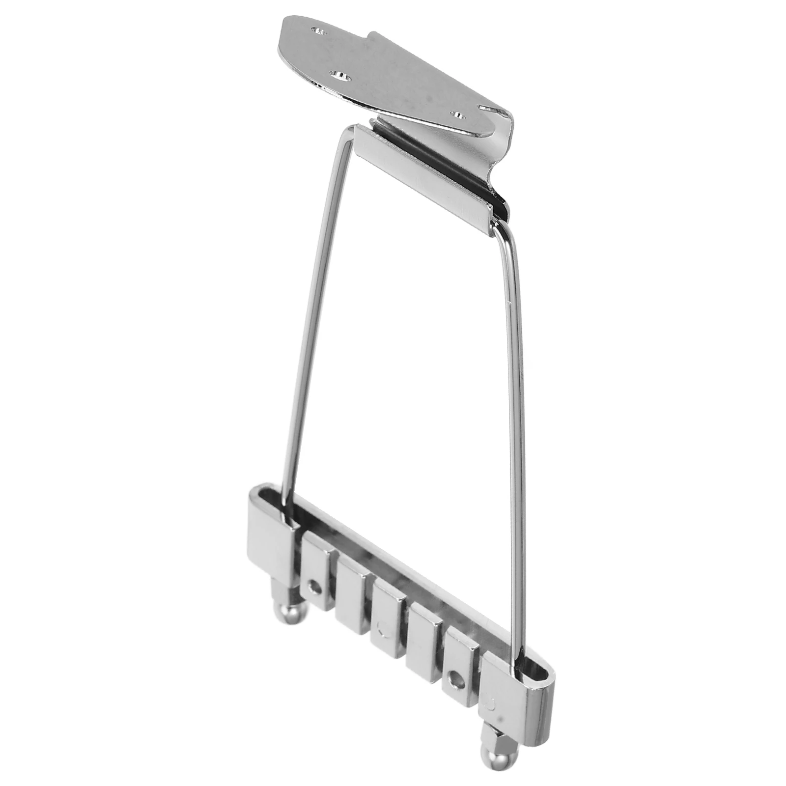 

Trapeze Tailpiece 6 String Guitar Bass Silver Zinc Alloy 10mm Spacing No Decorative Pattern Guitar Accessories