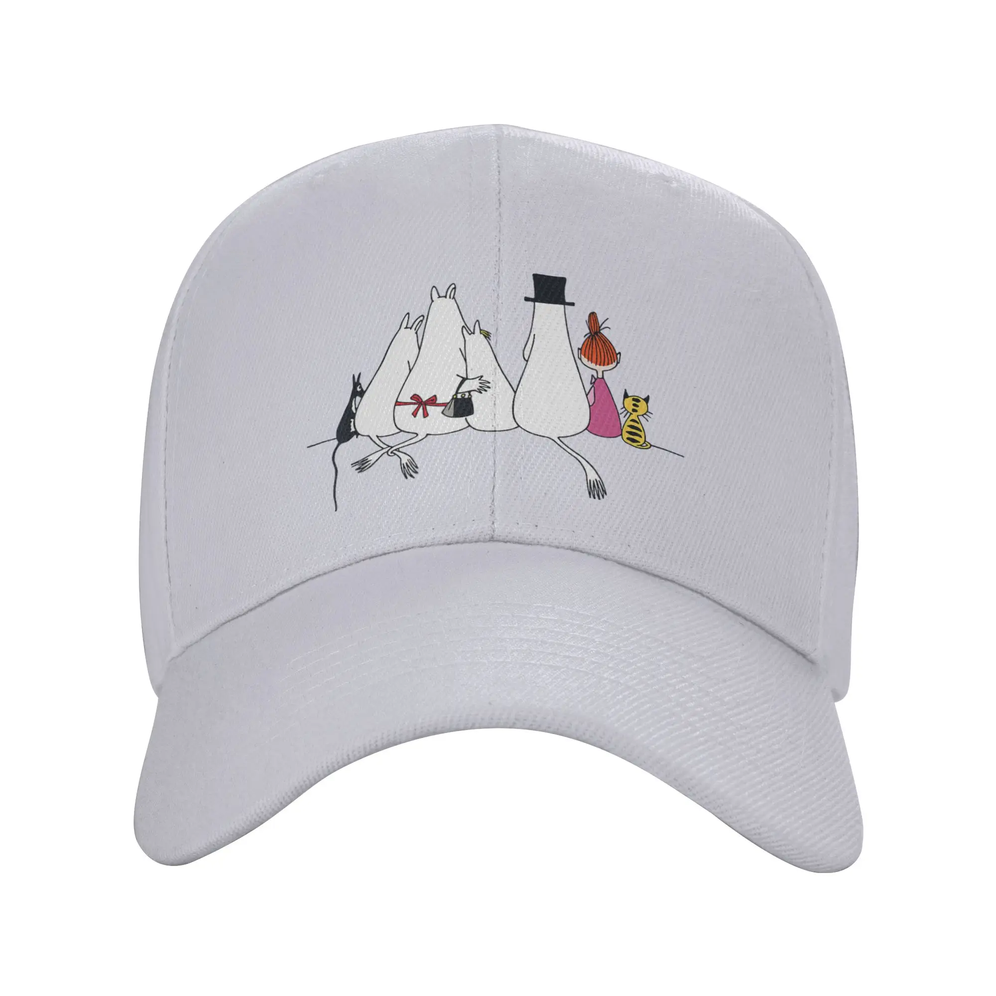 Moomings Family Sitting Cap Adult Fashion  Hats Sun Hat Dad Hat Adjustable Polyester Baseball Caps