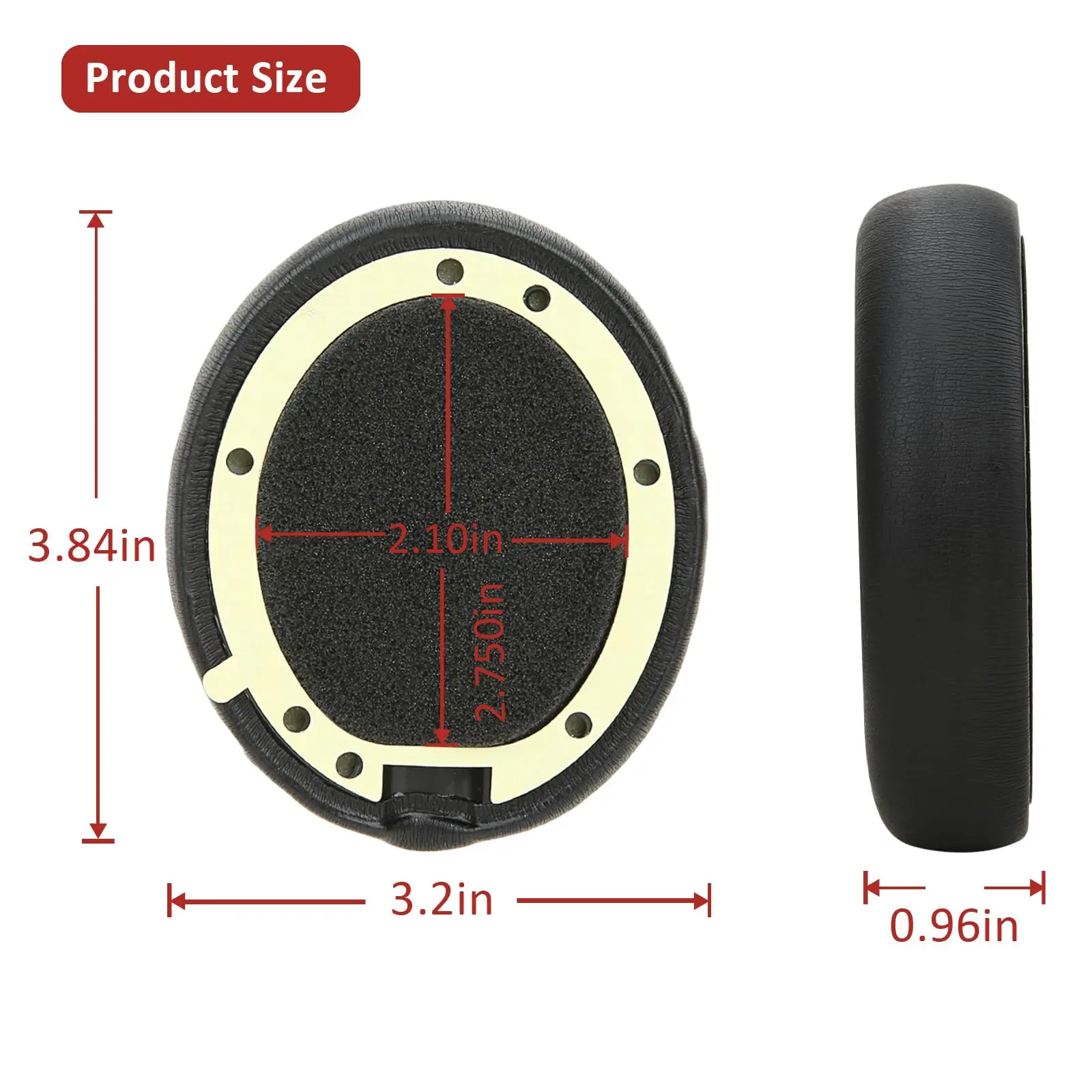 Replacement Ear Pads for Beats Studio Pro Wireless Headphones,High-Density, Shock-Absorbing Foam,Protein Leather