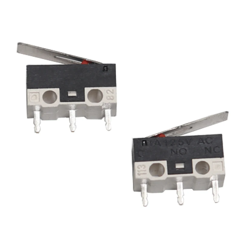 【50-10PCS】Mouse switch - microswitch for light touch; three-legged; no handle; straight handle; curved handle; scroll wheel; lef