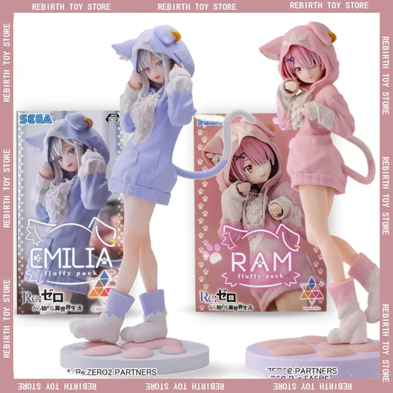 

21cm Genuine Anime Re:Life In A Different World From Zero Kawaii Action Figure Pvc Model Emilia Figurine Hobbies Toys For Gift