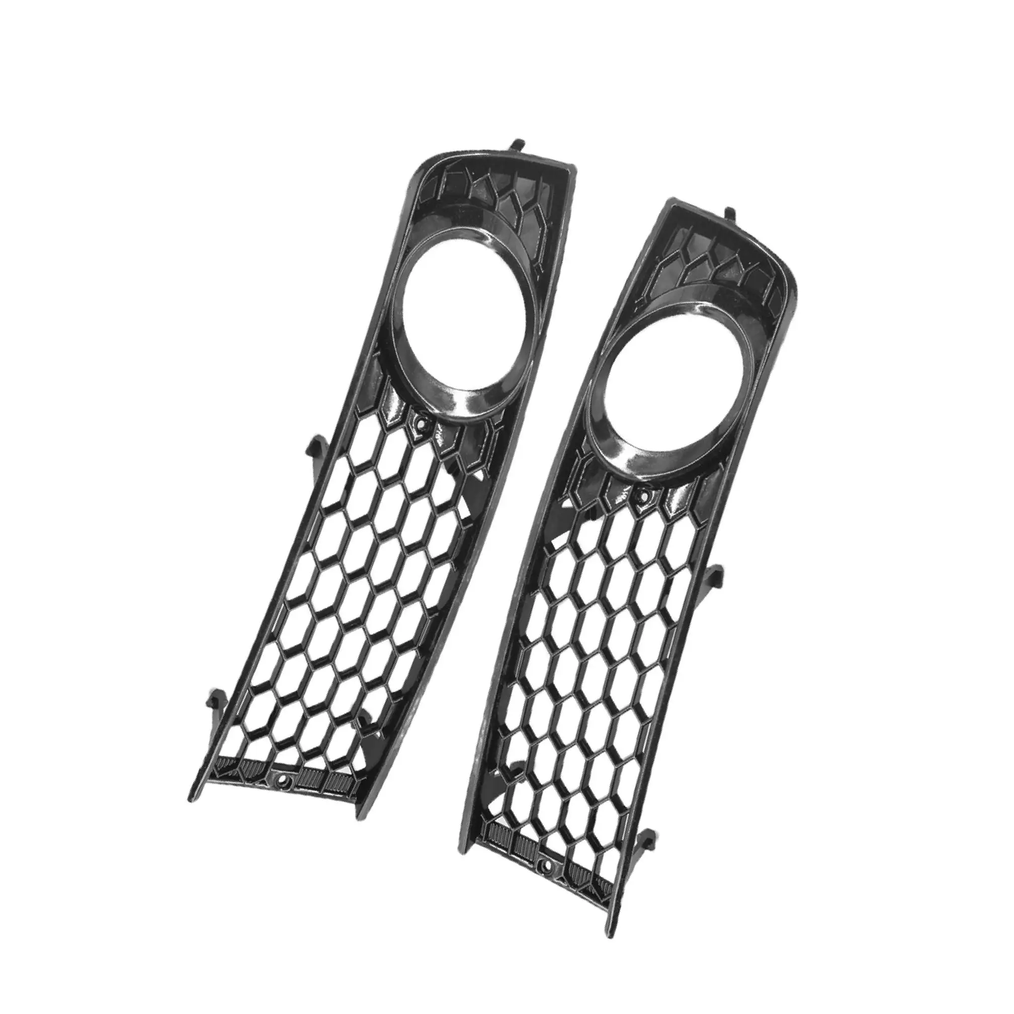 

2 Pieces Front Bumper Fog Light Grilles Cover for Audi A4 B6 Replacement