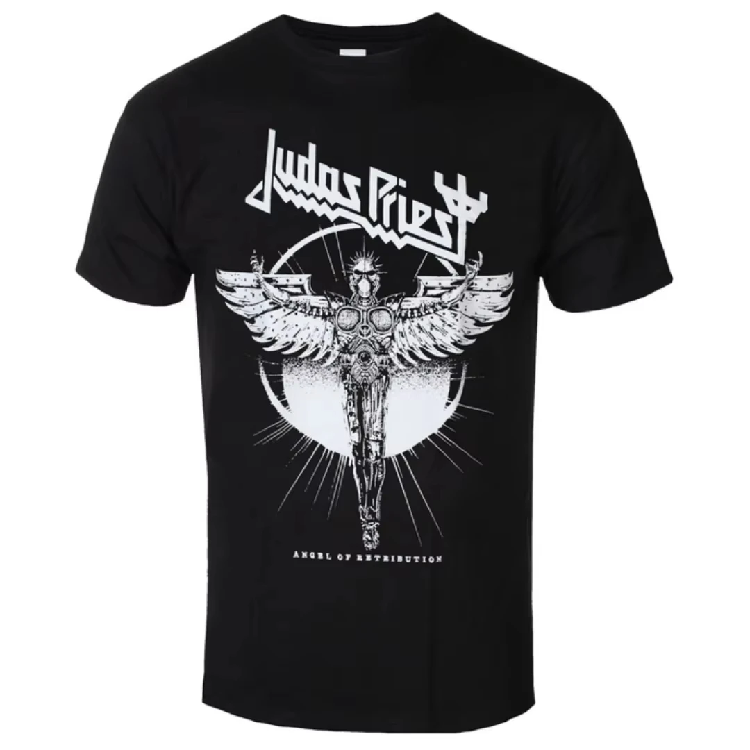 2026 Judas Priest - Angel Of Retribution Pattern Printed T-shirt Classic Heavy Metal Band T-shirt for Dai