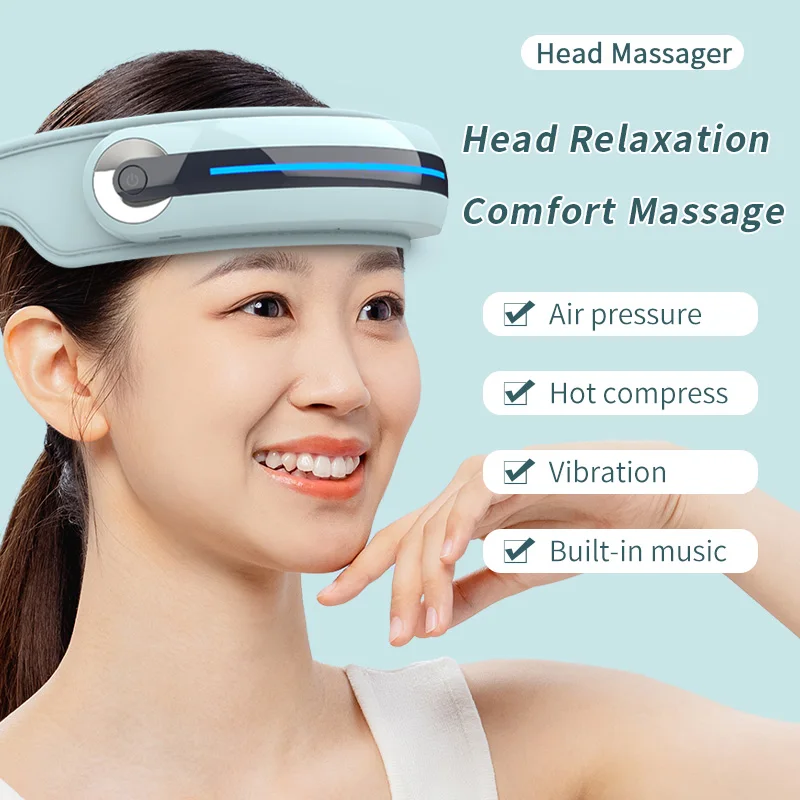 

Electric Head Massager Air Pressure Bluetooth Music Headband Massage Pressure Reducing Intelligent Sleep Device Scalp Relaxation