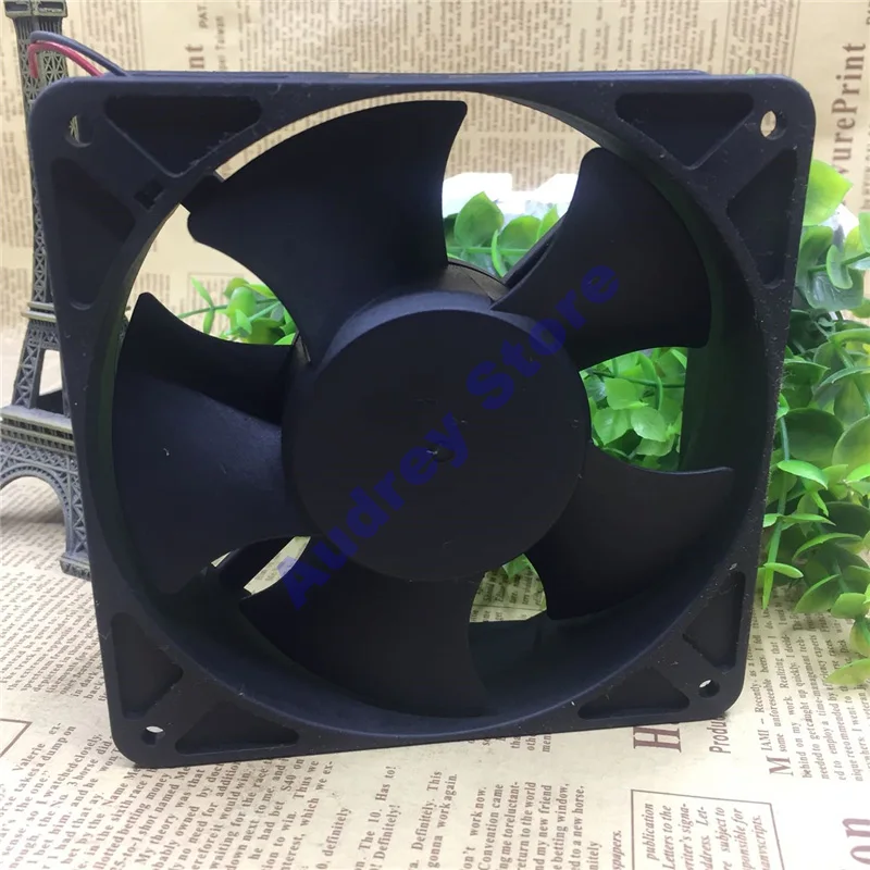 KDE2412PMB1-6A SUNON 6.7W 24V 0.28A 6.7W 12cm Fan 3100RPM 108CFM 2-wire air blower for frequency converter