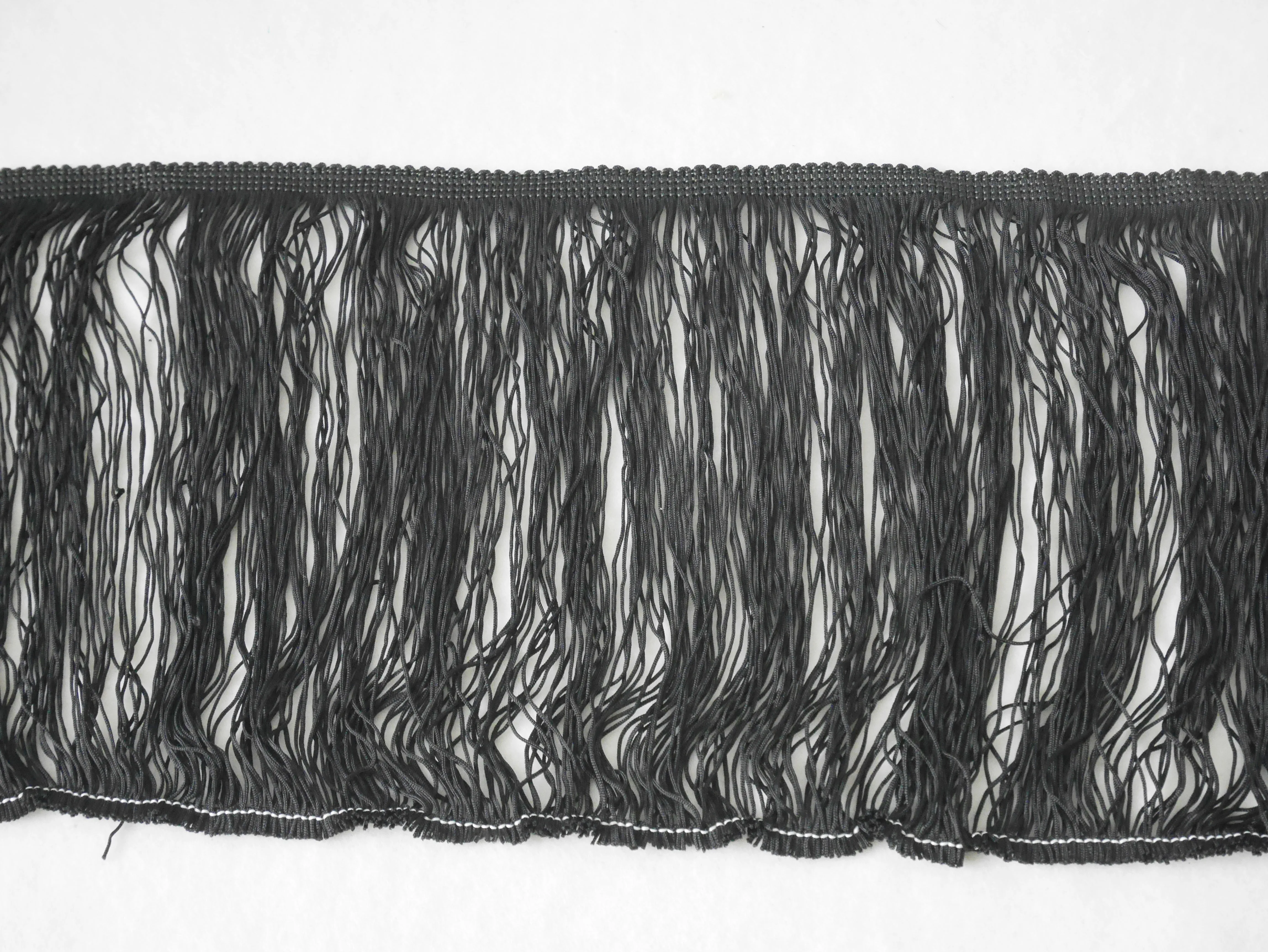 Специальный оптовый заказ, черная нейлоновая цепочка-бахрома, 18-20 см, 30 см