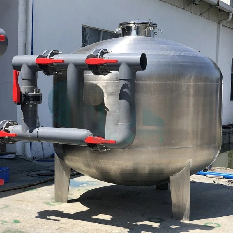 OGMStainless Steel Tank Daffodil Large Filter Aquarium Fish Pond Circulating Water Treatment Swimming Pool Sand Tank Cross-bord
