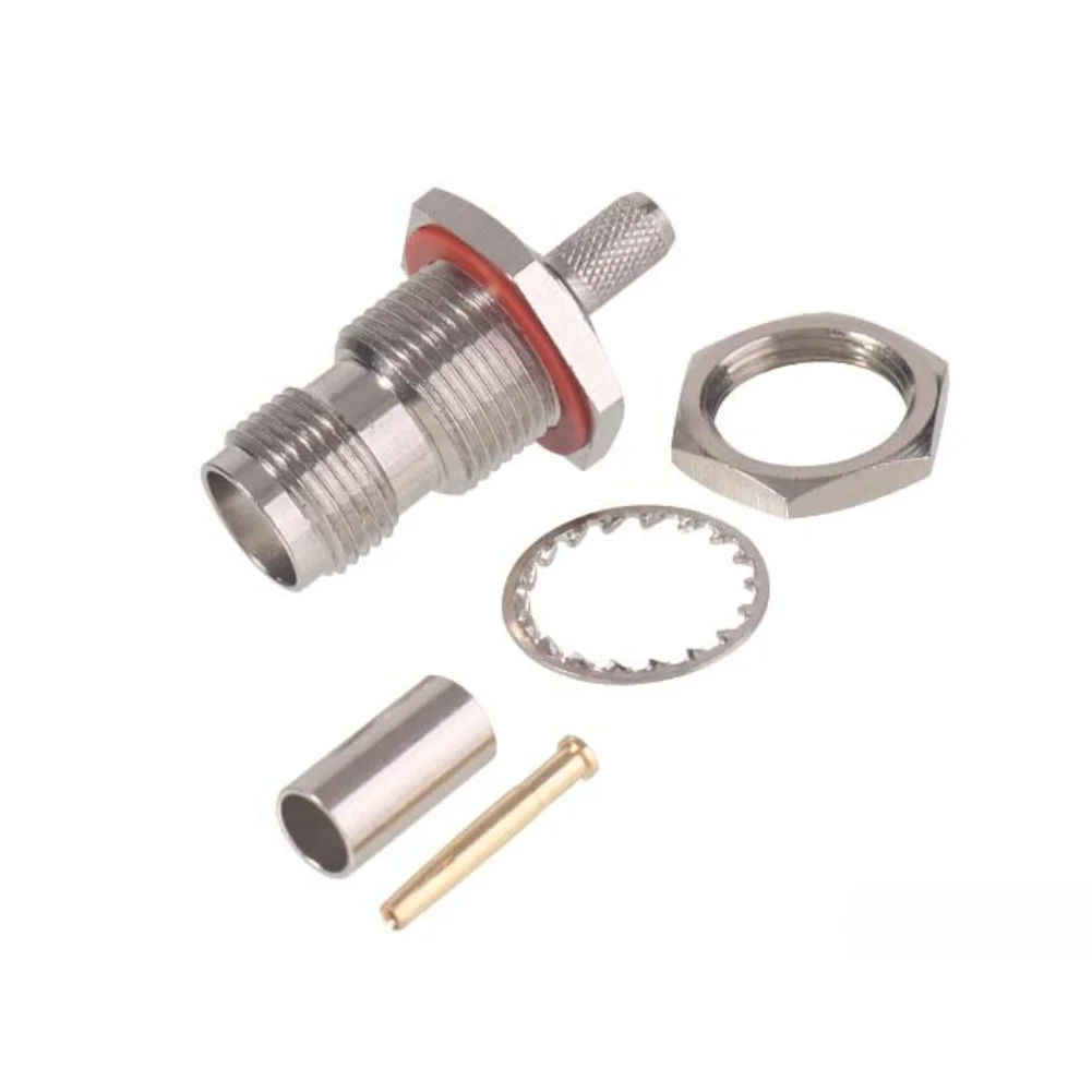 TNC KY 3 Large Hexagonal Connector Panel Mount with Nickel Plated Copper for Stable RF and Beidou Receiver Use