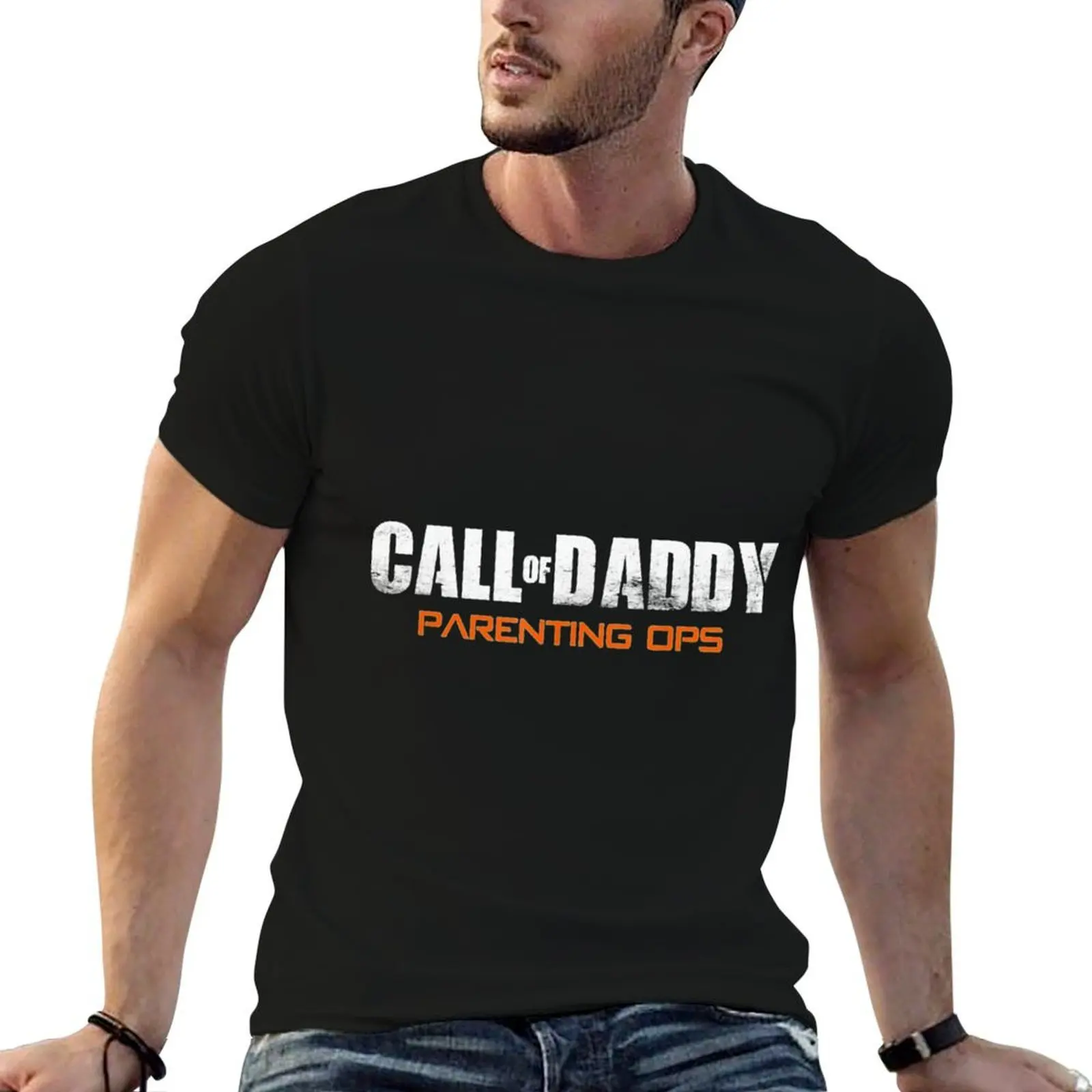 Call of Daddy Parenting Ops T-Shirt topping oversized graphic tee men clothing
