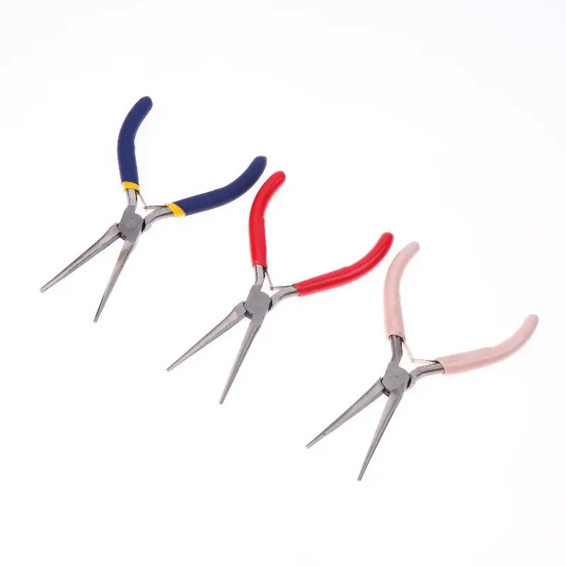 1Pcs DIY Jewelry Pliers Multifunction Long Nose Plier Mini Stripping Needle Pliers Small Plier Cutting Repair Hand Tools